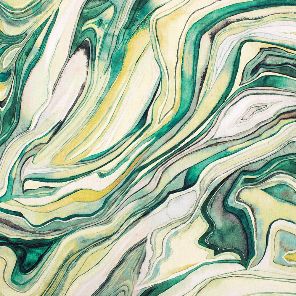 S6387 Emerald by Greenhouse Designer Fabric 90% Polyester, 10% Linen China 50,000 </p><p>Repeat: 54" H, 27.5" V 55" - Swanky Fabrics -