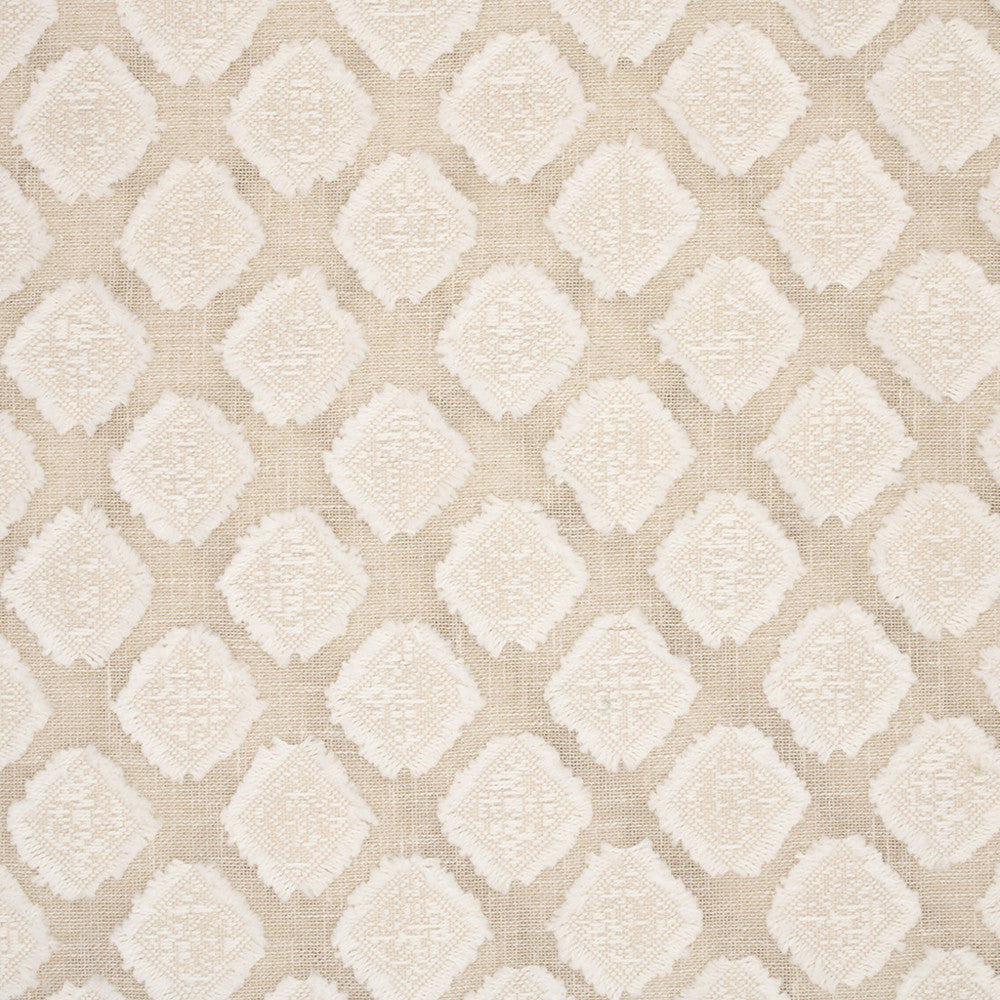 S6393 Natural by Greenhouse Designer Fabric 86% Cotton, 14% Polyester India DRAPERY </p><p>Repeat: 1.1" H, 1.9" V 55" - Swanky Fabrics -