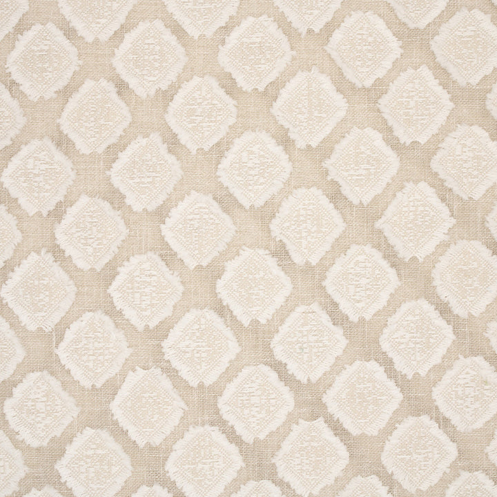 S6393 Natural by Greenhouse Designer Fabric 86% Cotton, 14% Polyester India DRAPERY </p><p>Repeat: 1.1" H, 1.9" V 55" - Swanky Fabrics -