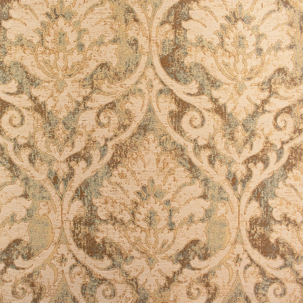S6394 Patina by Greenhouse Designer Fabric 93% Polyester, 7% Linen India 18,000 </p><p>Repeat: 13.5" H, 26.5" V 54" - Swanky Fabrics -