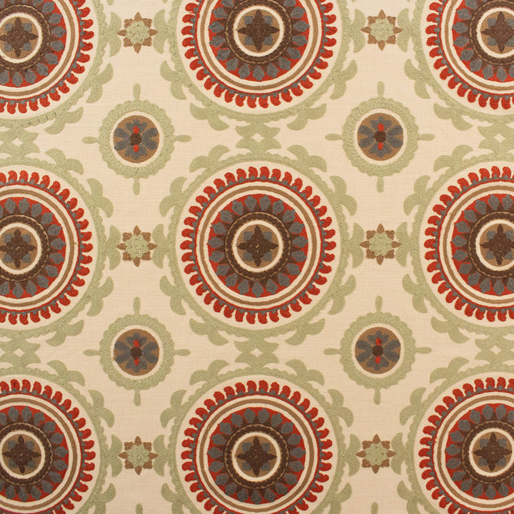 S6395 Spicemarket by Greenhouse Designer Fabric 84% Cotton, 16% Polyester With 100% Polyester Embroidery India 9,000 </p><p>Repeat: 10.7" H, 9.6" V 54" - Swanky Fabrics -