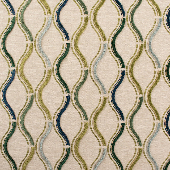 S6405 Oasis by Greenhouse Designer Fabric 71% Polyester, 29% Cotton With 100% Polyester Embroidery India 9,000 </p><p>Repeat: 13.5" H, 6.5" V 52" - Swanky Fabrics -
