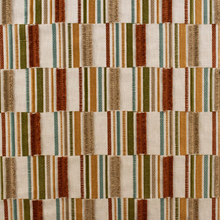 S6406 Spice by Greenhouse Designer Fabric 50% Cotton, 50% Polyester With 100% Polyester Embroidery India 9,000 </p><p>Repeat: 7.5" H, 6.5" V 52" - Swanky Fabrics -