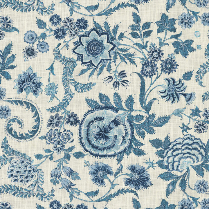 S6424 Porcelain by Greenhouse Designer Fabric 100% Cotton China 15,000 </p><p>Repeat: 27" H, 25.25" V 54" - Swanky Fabrics -