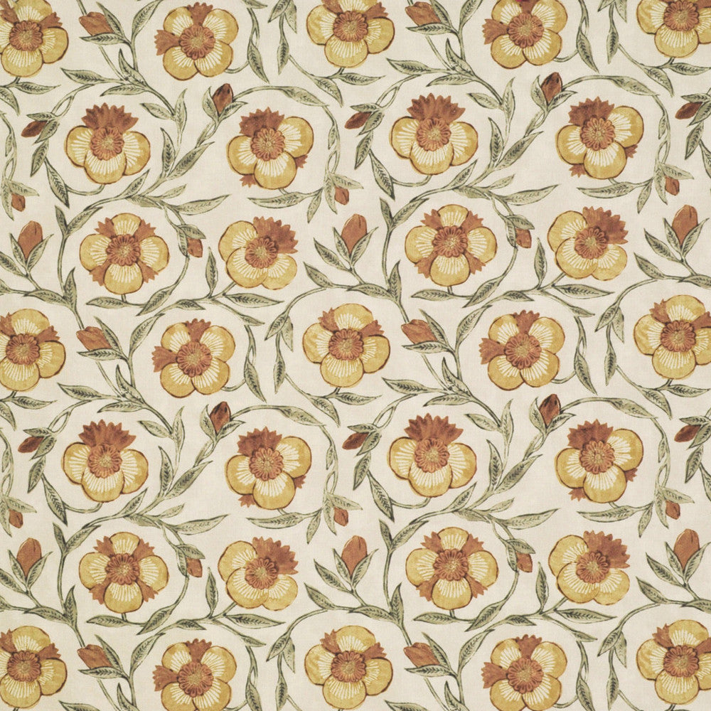 S6500 Turmeric by Greenhouse Designer Fabric 50% Cotton, 35% Viscose, 15% Linen India 51,000 </p><p>Repeat: 11" H, 10.75" V 55" - Swanky Fabrics -