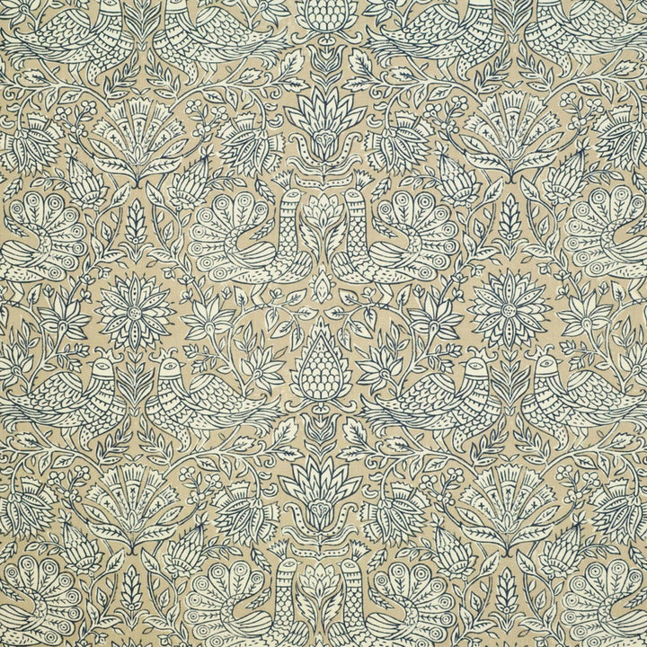 S6522 Yale Blue by Greenhouse Designer Fabric 50% Cotton, 35% Viscose, 15% Linen India 51,000 </p><p>Repeat: 13.75" H, 13.5" V 53" - Swanky Fabrics -
