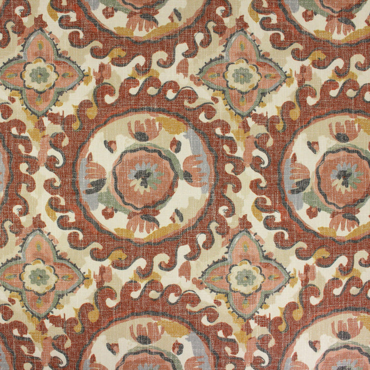 S6711 Cayenne by Greenhouse Designer Fabric 69% Polyester, 23% Viscose, 8% Linen China 15,000 </p><p>Repeat: 13.5" H, 13.5" V 55" - Swanky Fabrics -