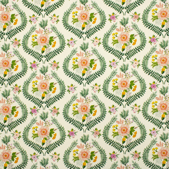 S6751 Spring by Greenhouse Designer Fabric 100% Cotton India 10,000 </p><p>Repeat: 14.5" H, 8.75" V 54" - Swanky Fabrics -