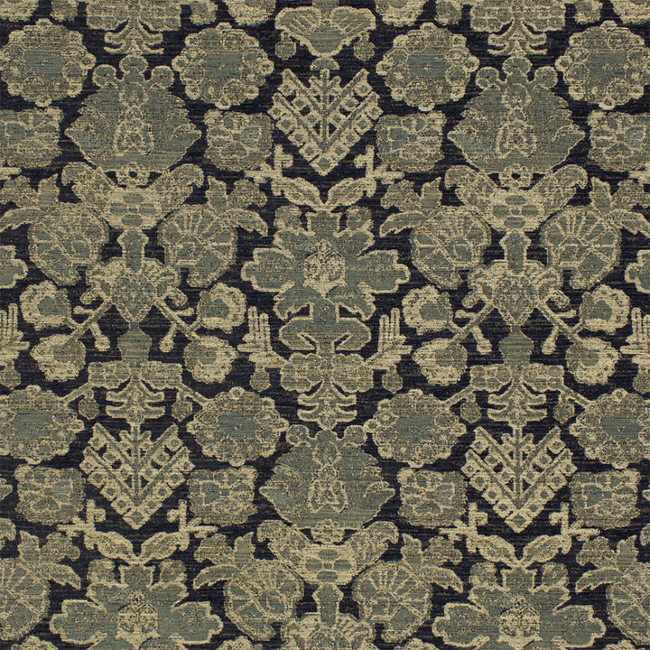 S6775 Indigo by Greenhouse Designer Fabric 100% Polyester China 15,000 </p><p>Repeat: 14.25" H, 27.25" V 56" - Swanky Fabrics -