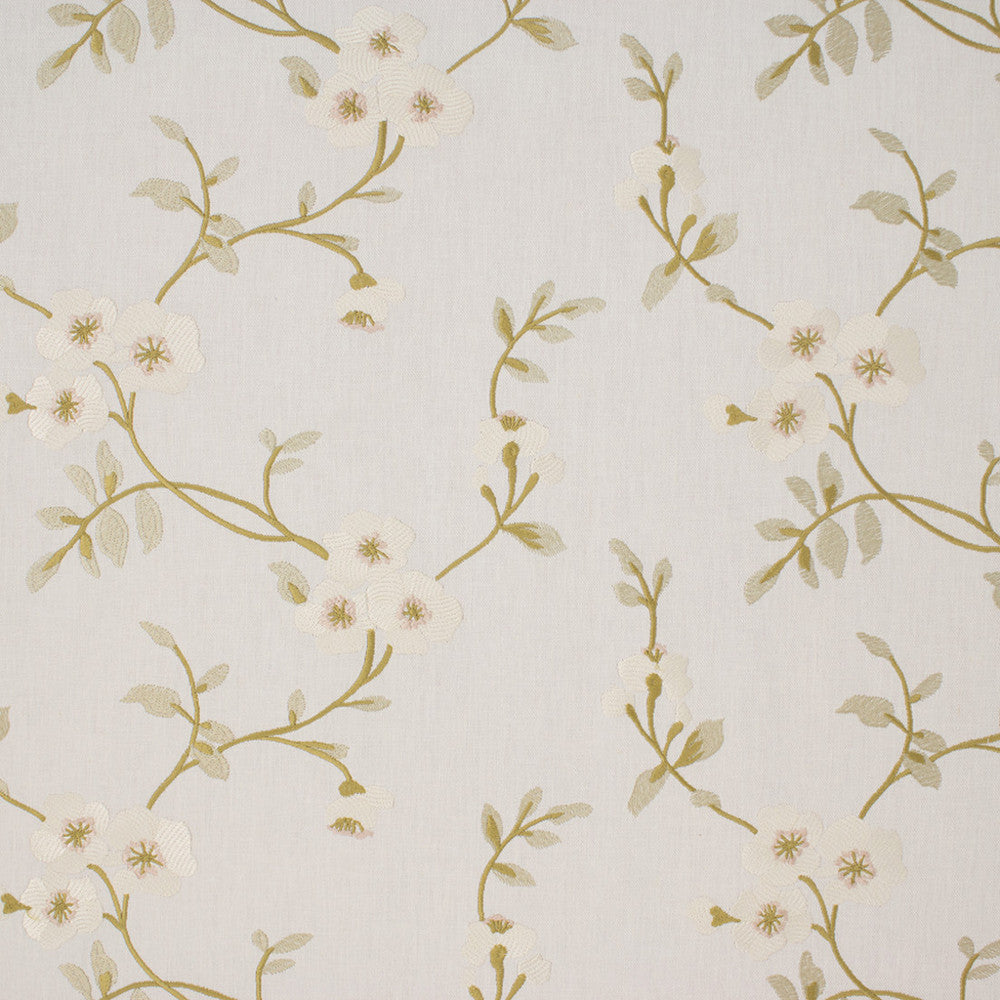 S6797 Pear by Greenhouse Designer Fabric 68% Polyester, 21% Linen, 11% Cotton With 100% Viscose Embroidery India DRAPERY </p><p>Repeat: 13.1" H, 9.25" V 53" - Swanky Fabrics -