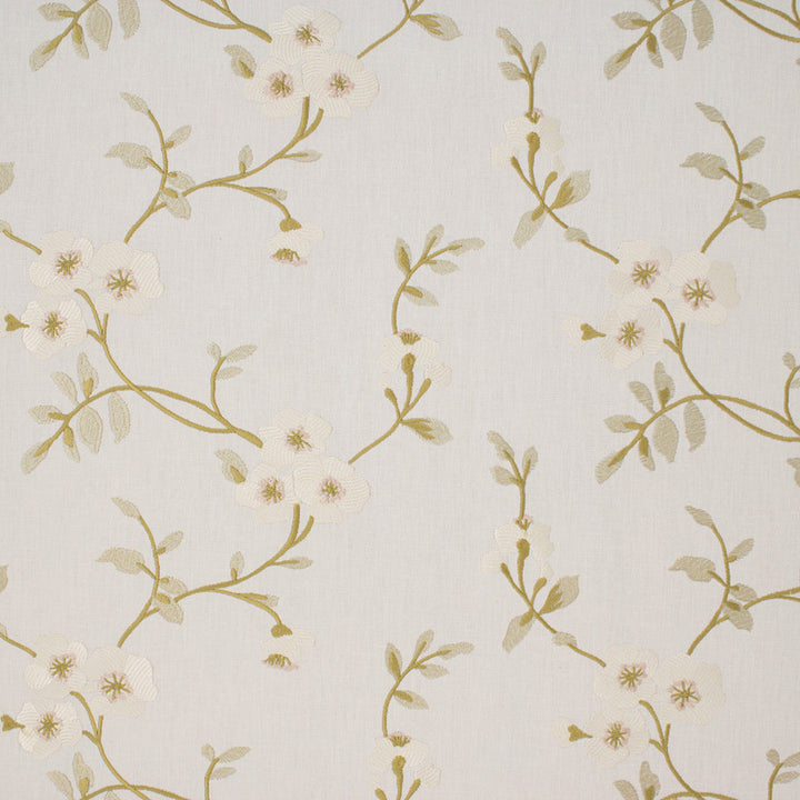 S6797 Pear by Greenhouse Designer Fabric 68% Polyester, 21% Linen, 11% Cotton With 100% Viscose Embroidery India DRAPERY </p><p>Repeat: 13.1" H, 9.25" V 53" - Swanky Fabrics -
