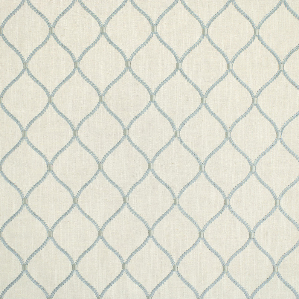 S6833 Ice by Greenhouse Designer Fabric 45% Viscose, 35% Polyester, 20% Linen China DRAPERY </p><p>Repeat: 5.1" H, 4.3" V 56" - Swanky Fabrics -