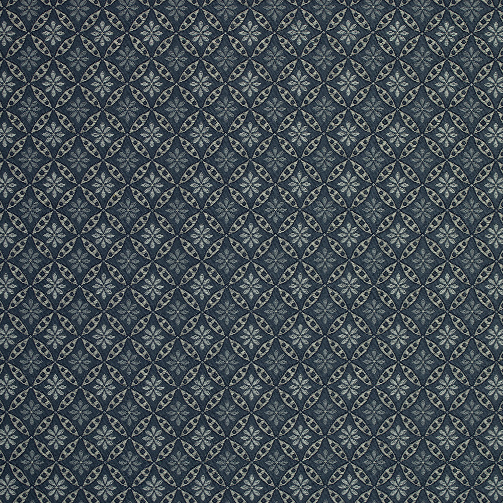 S6863 Blue by Greenhouse Designer Fabric 66.25% Pcr Polyester, 33.75% Polyester USA 63,000 </p><p>Repeat: 1.875" H, 1.875" V 58" - Swanky Fabrics -