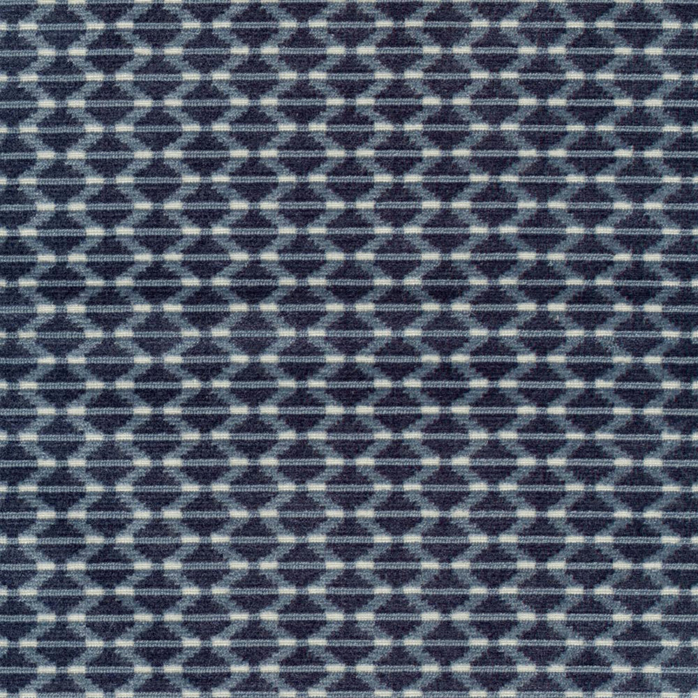 S6864 Indigo by Greenhouse Designer Fabric 51% Viscose, 32% Polyester, 17% Cotton India 60,000 </p><p>Repeat: 1.5" H, .75" V 54" - Swanky Fabrics -