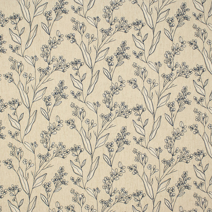 S6905 Charcoal by Greenhouse Designer Fabric 65% Polyester, 21% Cotton, 14% Linen With100% Polyester Embroidery India DRAPERY </p><p>Repeat: 13.5" H, 9.25" V 54" - Swanky Fabrics -