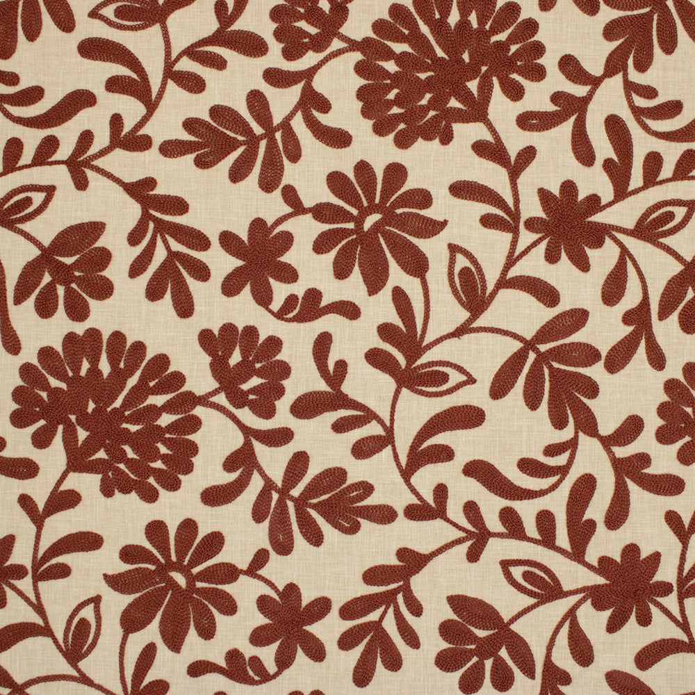 S6950 Spice by Greenhouse Designer Fabric 52% Polyester, 48% Cotton With 100% Viscose Embroidery India 30,000 </p><p>Repeat: 4.9" H, 3.83" V 56" - Swanky Fabrics -