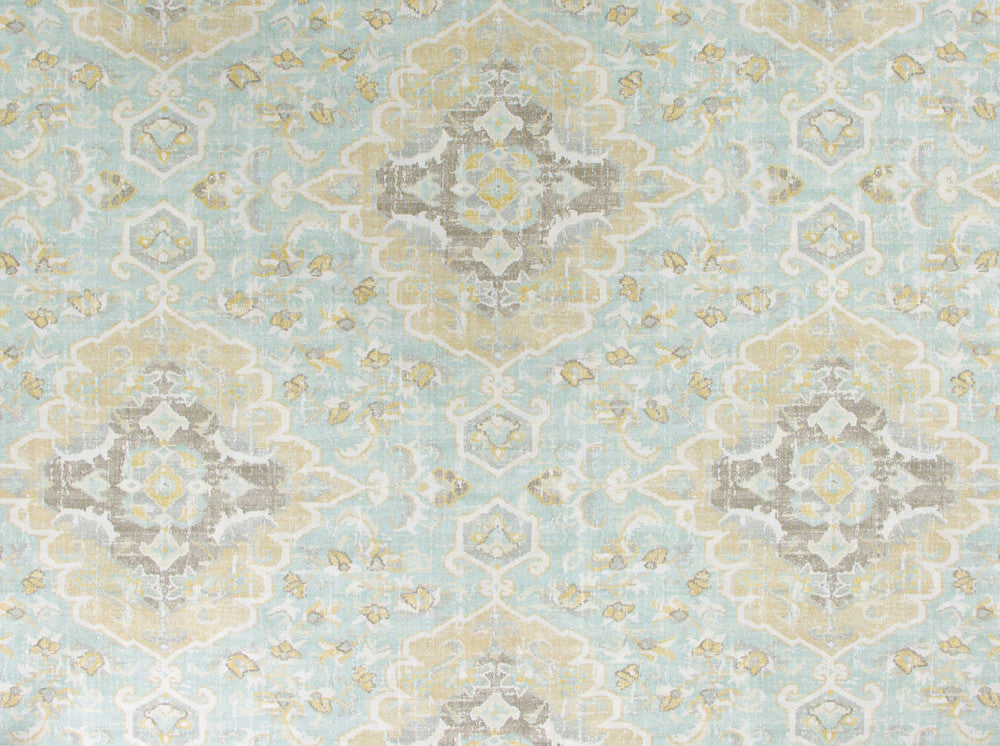 Sabra Spa 592 by Covington Designer Fabric our website for purchase 100% Cotton Duck Pakistan 50000+ Horizontal: 13.5" and Vertical: 24.5" 54" - Swanky Fabrics -