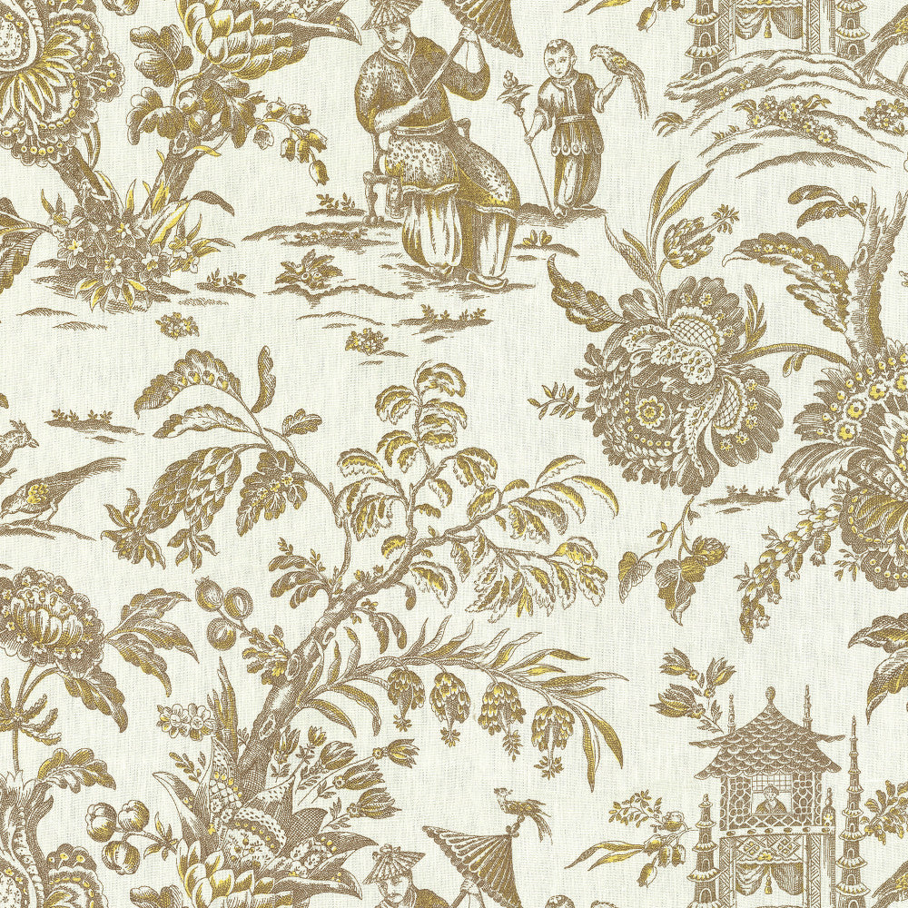 Sagwa 37J6931 by JF Designer Fabric Windsong Book 100% Linen China 24000 Horizontal: 55 and Vertical: 25.25 55 - Swanky Fabrics -