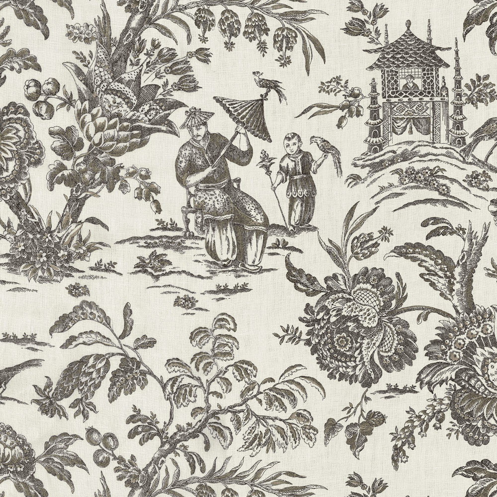 SAGWA 97J6931 by JF Designer Fabric Windsong Book 100% Linen China  Horizontal: 55 and Vertical: 25.25 55  - Swanky Fabrics -