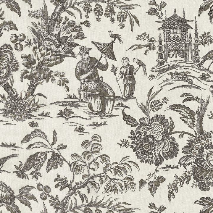 SAGWA 97J6931 by JF Designer Fabric Windsong Book 100% Linen China  Horizontal: 55 and Vertical: 25.25 55  - Swanky Fabrics -