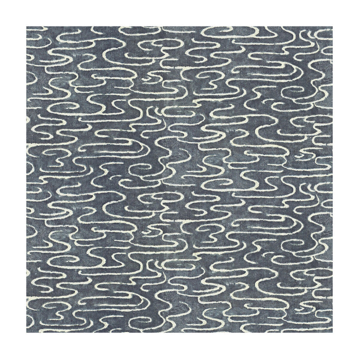 Sandtropez Indigo by Kravet Couture Designer Fabric LINHERR HOLLINGSWORTH BOHEME LINEN - 100% India HEAVY Horizontal: 54 and Vertical: 27.5 54 - Swanky Fabrics -