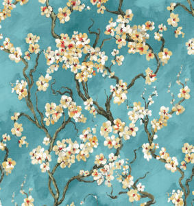 Sapora Azure 504 by Norbar Designer Fabric
