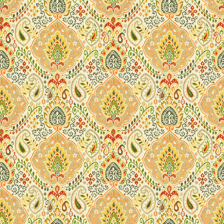 Sausalito 1 Pumpkin by Stout Designer Fabric RAINBOW LIBRARY MANGO/CAYENNE 100%COT SPAIN CATB 117-2013 WYZENBEEK 30 000 DOUBLE RUB WEAR TEST (HEAVY DUTY) Horizontal: 13.5 and Vertical: 13.5 54 in - Swanky Fabrics -
