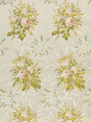 Fiori Rosseta Spring Bouquet SB20460001 by Old World Weavers Designer Fabric CLASSICS 100% SILK ITALY LIGHT DUTY Horizontal: 32.5" and Vertical: 32.5" 56 - Swanky Fabrics -