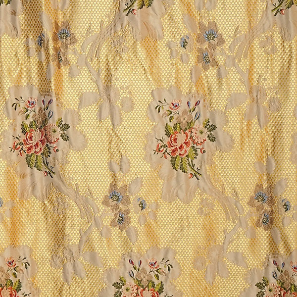 Frullino/Yellow by Old World Weavers Fabric Old World Weavers Fabric Frullino/YellowFabric CLASSICS 100% SILK ITALY </p><p>Repeat: H: 30", V: 13.5" 55" - Fabric Carolina -