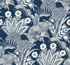 Suvi Palm Grove Nautical Blue SC20102 by Seabrook Designs Designer Wallpaper