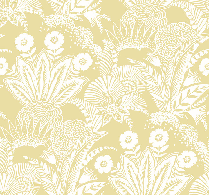 Suvi Palm Grove Butter SC20103 by Seabrook Designs Designer Wallpaper