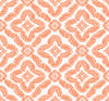Talia Botanical Medallion Salmon SC21301 by Seabrook Designs Designer Wallpaper