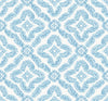 Talia Botanical Medallion Breezy Blue SC21302 by Seabrook Designs Designer Wallpaper