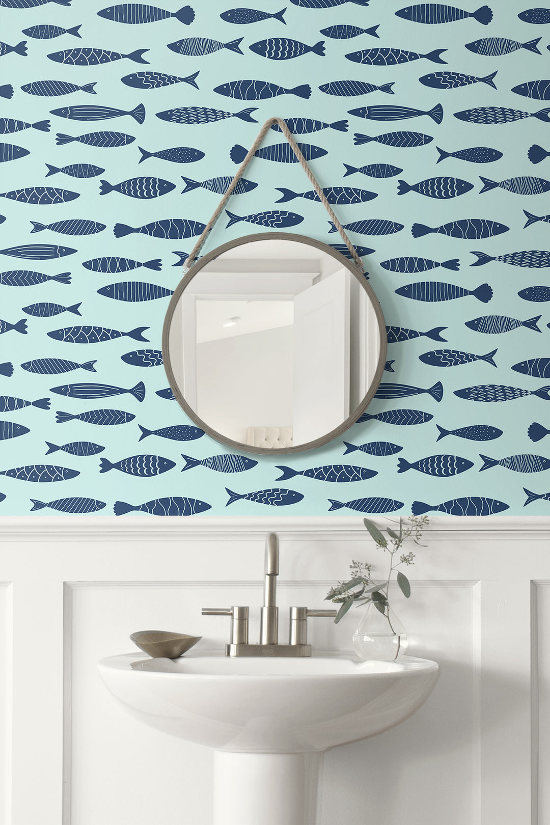 Bay Fish Bahama SC21502 by Seabrook Designs Designer Wallpaper