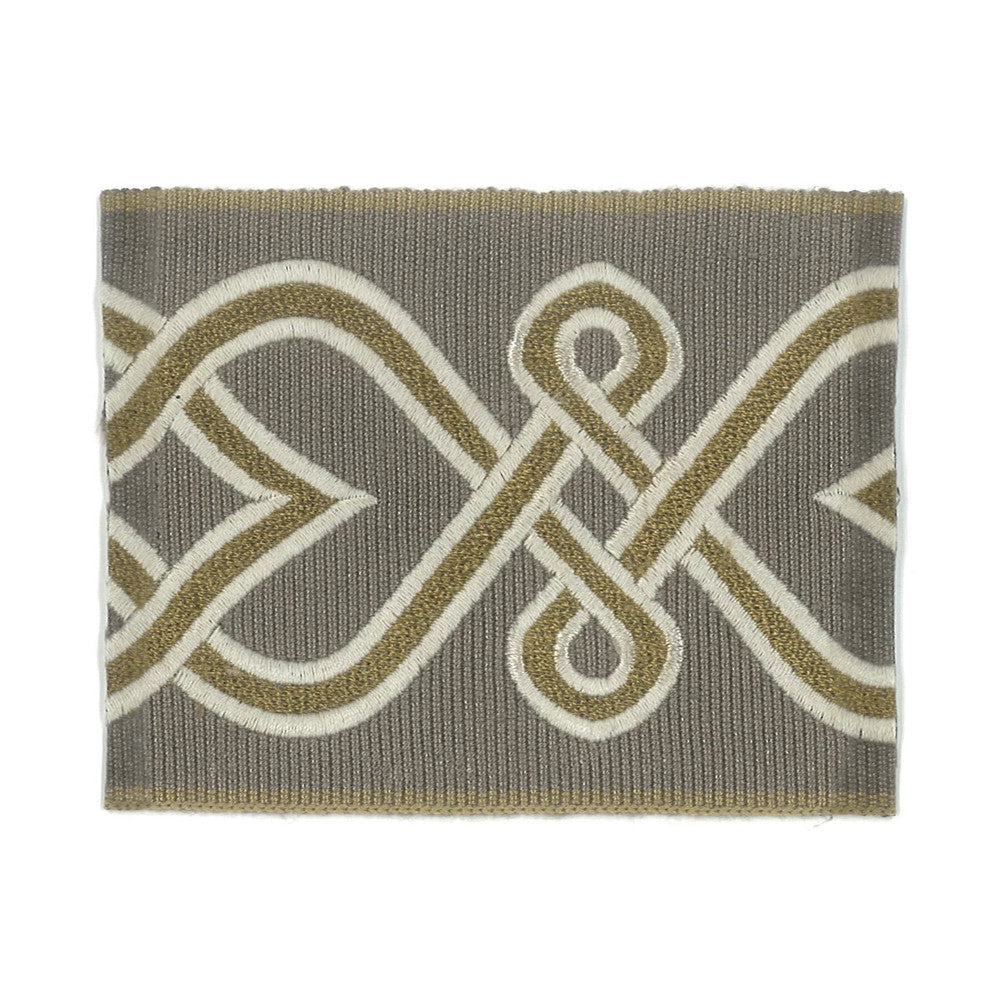 Scheme 1 Smoke by Stout Designer Trim New World Trim Volume Ii 99% Spun Viscose 1% Polyester CHINA Horizontal: 3.75 and Vertical: 0 2.88 in - Swanky Fabrics -