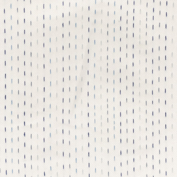 Scion 1 Sky by Stout Designer Fabric LIVING IS EASY BREEZE/SKY 100%UV USA FLAME RETARDANT-N.F.P.A. 701 SMALL SCALE Horizontal: 0.000 and Vertical: 0.000 56 in - Swanky Fabrics -