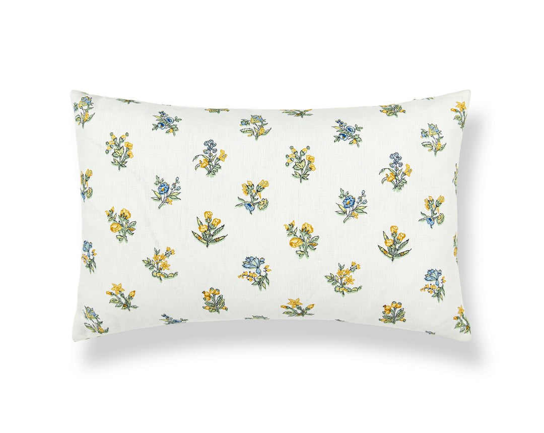 Summer Flora Pillow 22 X 14 - Golden Meadow SCLBDK166660001 by Scalamandre Designer Pillow