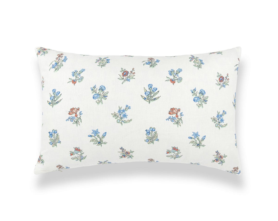 Summer Flora Pillow 22 X 14 - Cobalt Rouge SCLBDK166660005 by Scalamandre Designer Pillow