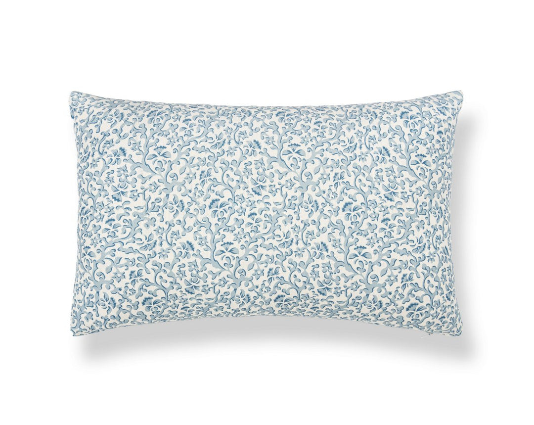 Bandbox Pillow 22 X 14 -Misty Blue SCLBDK166680006 by Scalamandre Designer Pillow