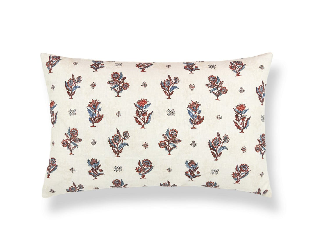 Calico Pillow 22 X 14 - Ruby Peacock SCLBDK166690004 by Scalamandre Designer Pillow
