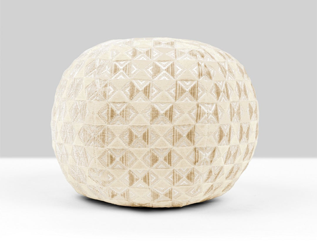 Parlor Velvet Pillow 12 Dia - Nougat SCRADK273240001 by Scalamandre Designer Pillow