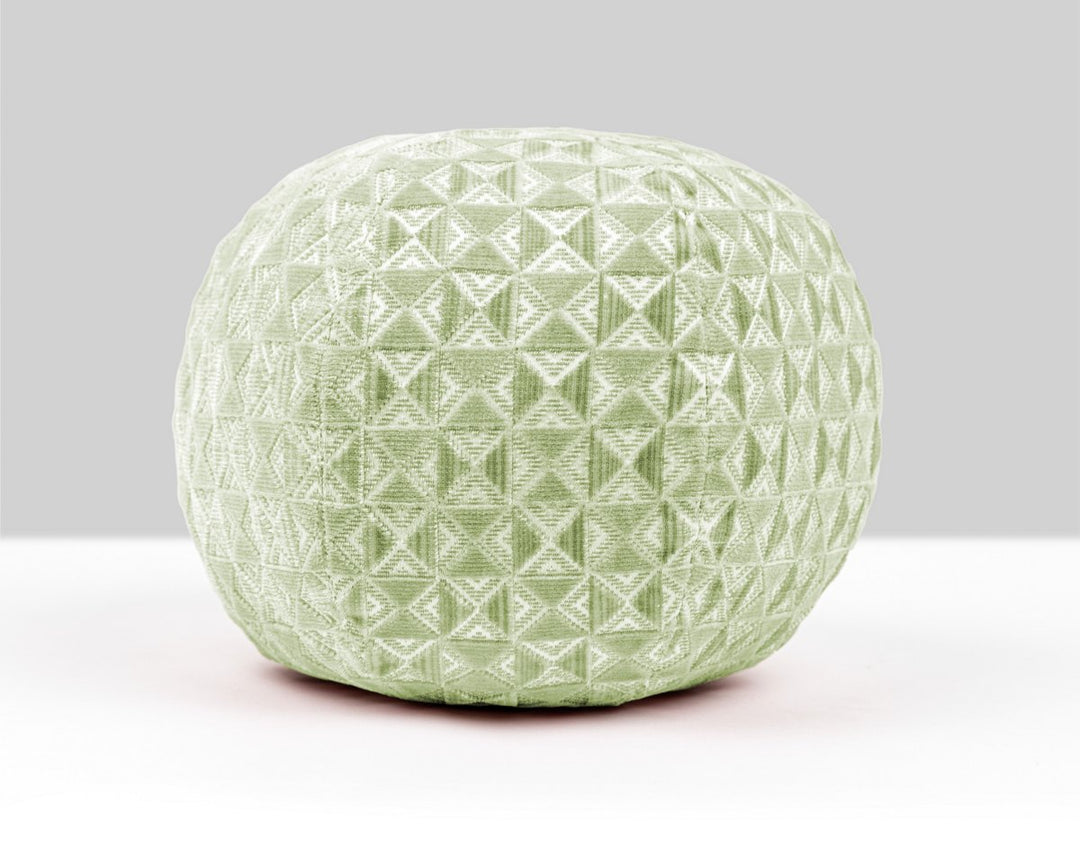 Parlor Velvet Pillow 12 Dia - Pistachio SCRADK273240004 by Scalamandre Designer Pillow