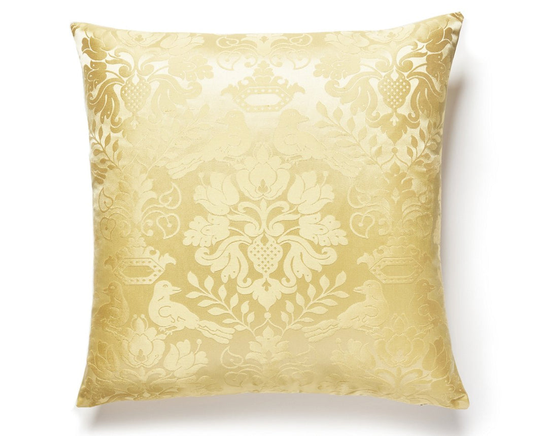 Love Bird Pillow 22 X 22 - Butterscotch SCSDDK10980005 by Scalamandre Designer Pillow