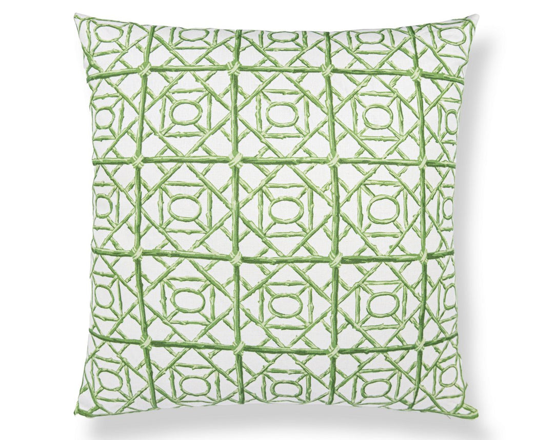 Ormond Fret Pillow 22 X 22 - Grass SCSDDK166710005 by Scalamandre Designer Pillow