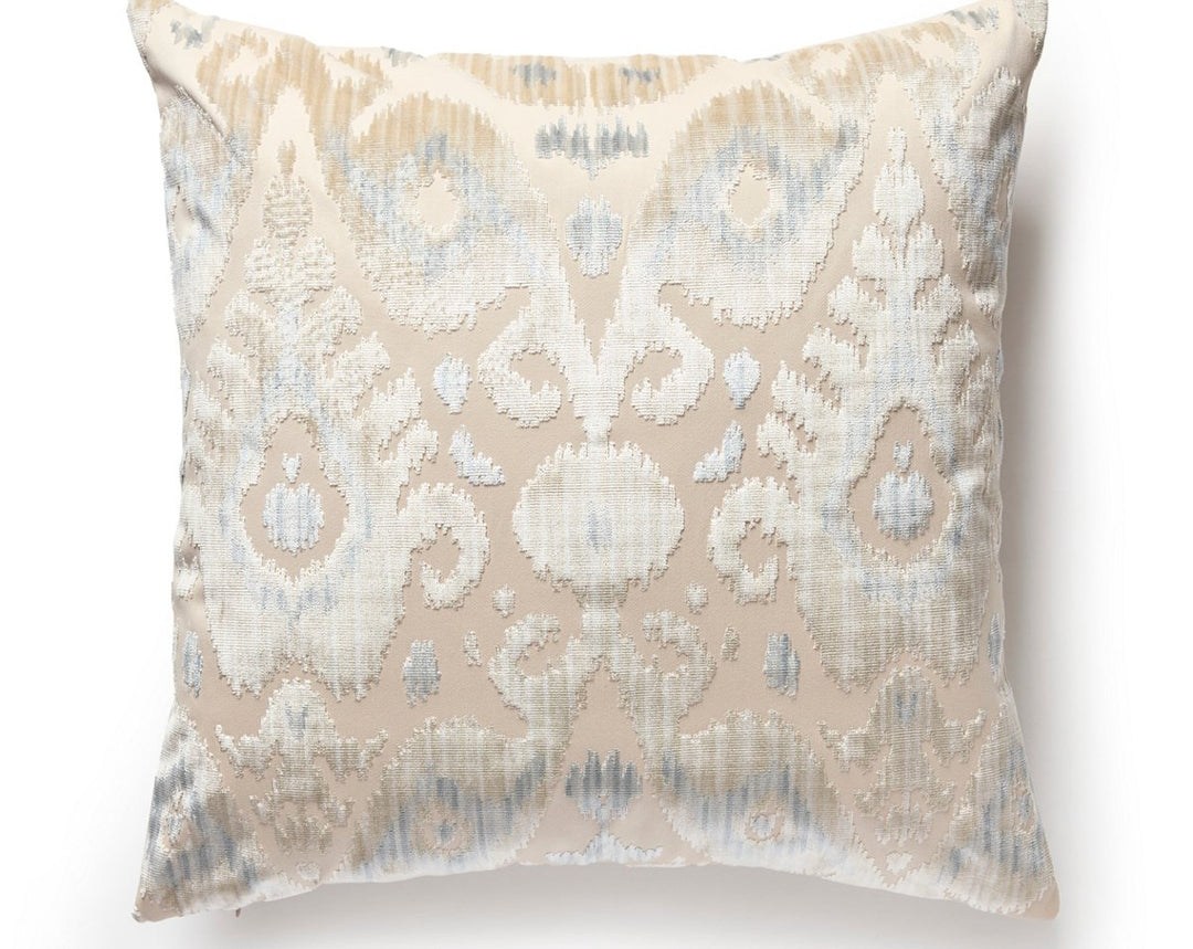 Tashkent Velvet Pillow 22 X 22 - Cloud SCTASHKPILL0001 by Scalamandre Designer Pillow