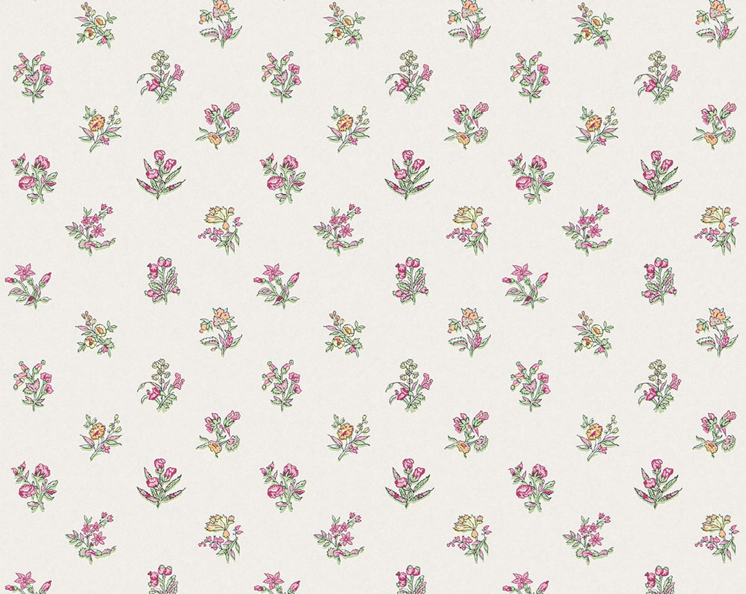 Summer Flora Wallcovering Sorbet SCWP81053D0006 by Scalamandre Designer Wallpaper