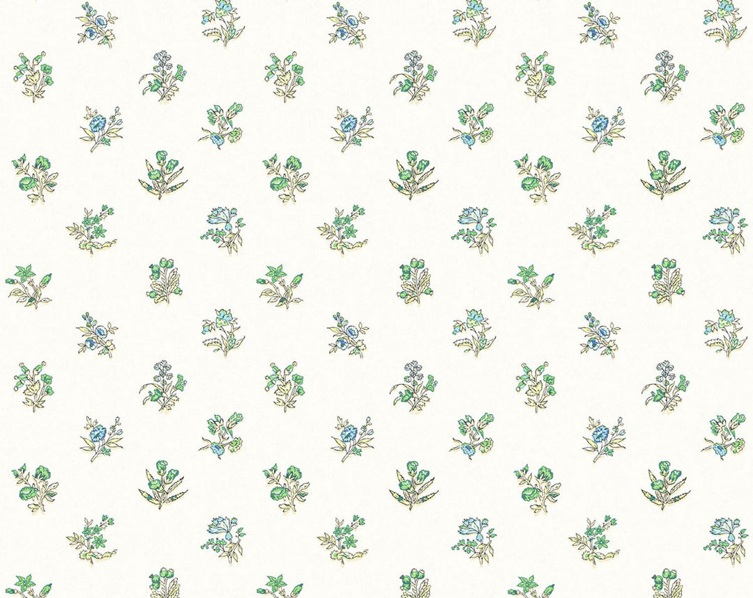 Summer Flora Wallcovering Key Lime SCWP81053D0009 by Scalamandre Designer Wallpaper
