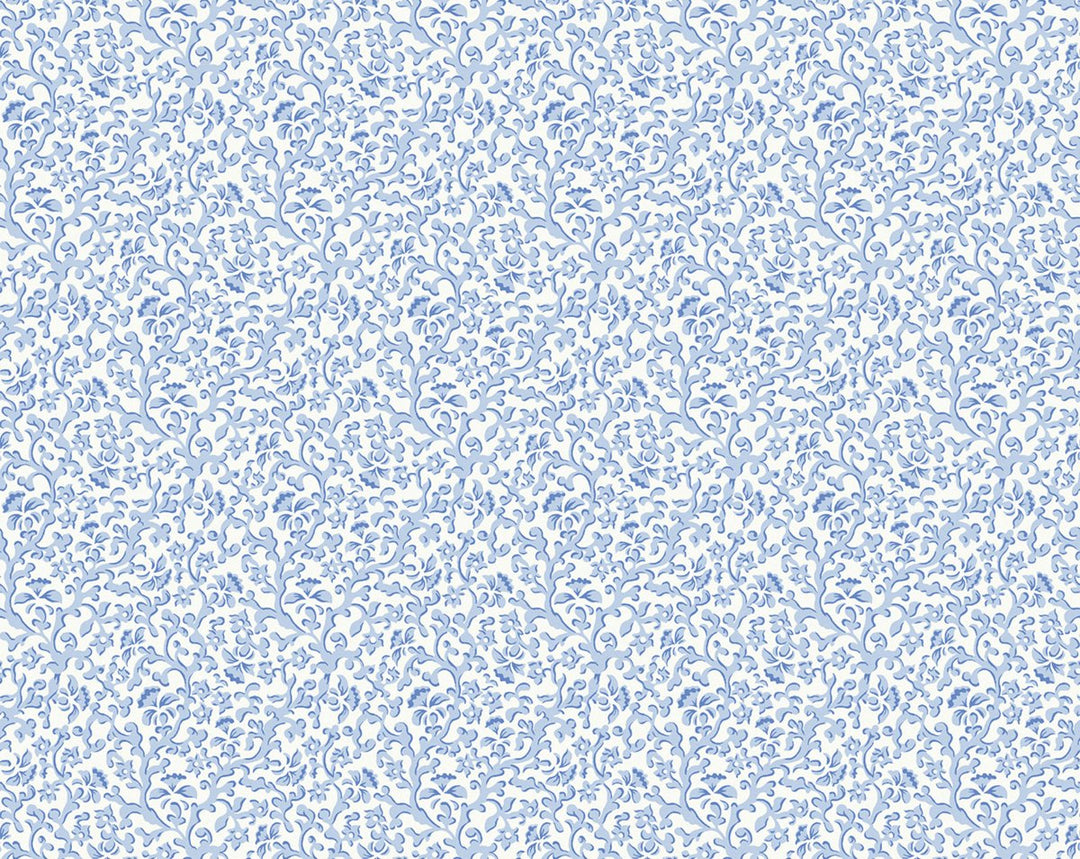 Bandbox Wallcovering Bluebell SCWP88087D0008 by Scalamandre Designer Wallpaper