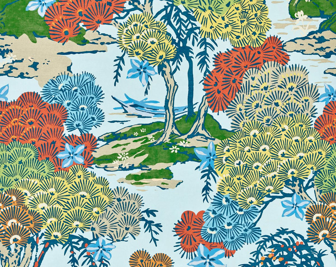 Sea Of Trees Wallcovering Kaleidescope SCWP88553D0003 by Scalamandre Designer Wallpaper