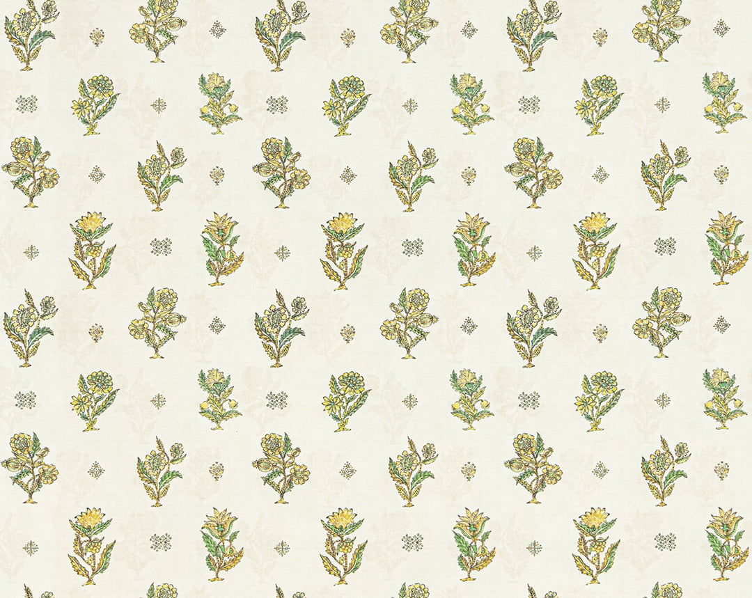 Calico Wallcovering Lemongrass SCWP88612D0004 by Scalamandre Designer Wallpaper